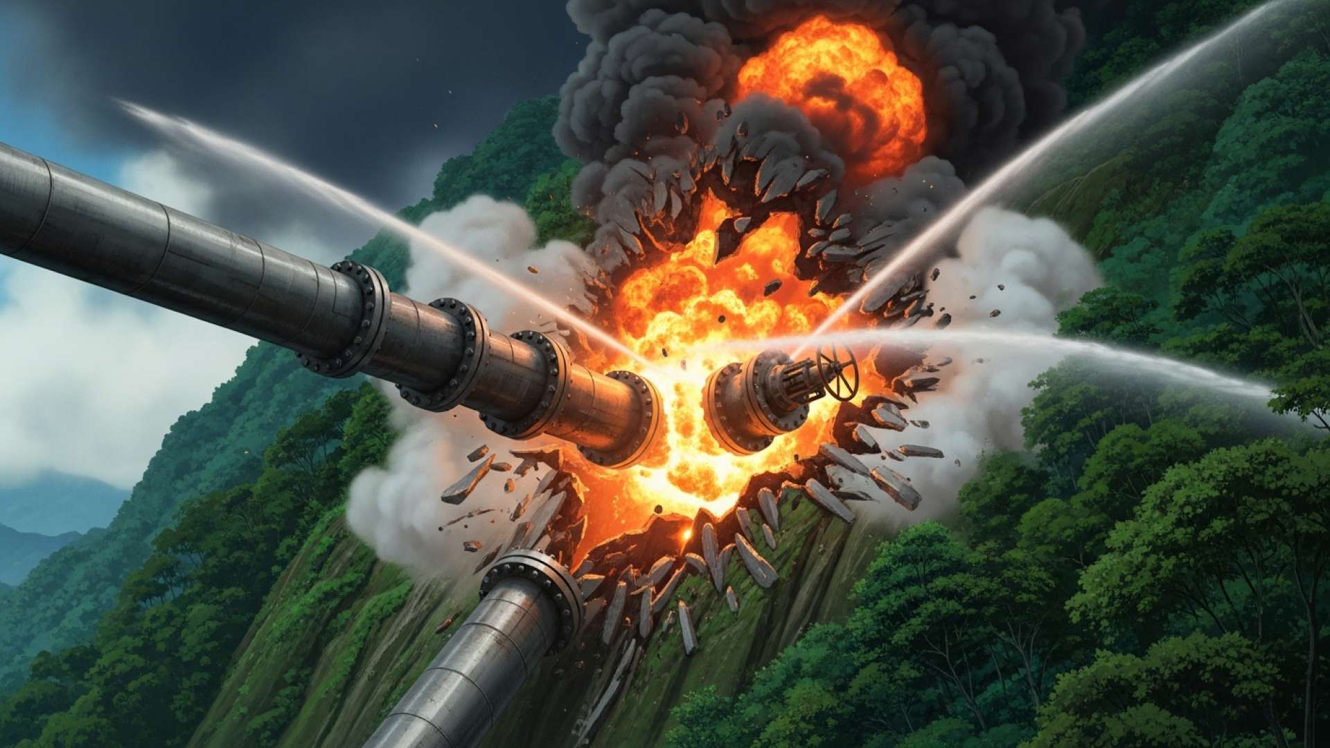Feuerwehr von Cartago verhindert industrielles Unglück in der Nähe der Recope-Anlage in Ochomogo