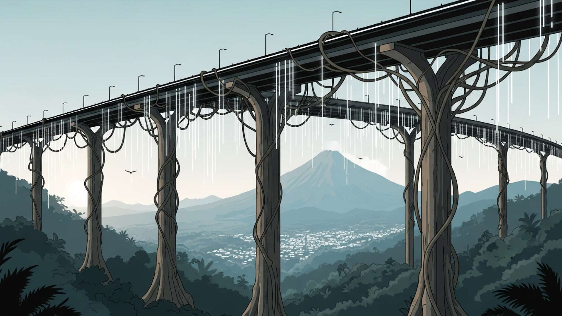 Das Wahrzeichen Corrogres Bridge kündigt eine neue Ära für die costa-ricanische Infrastruktur an