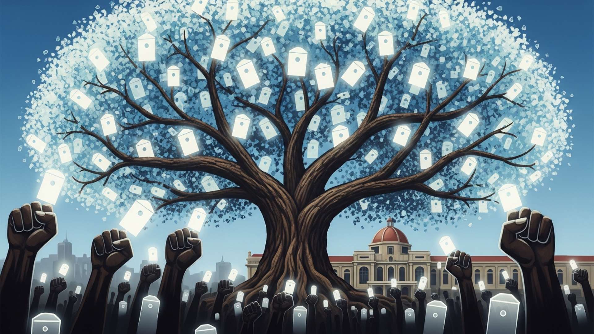 San José Jugend marschiert, um demokratisches Erbe zu ehren