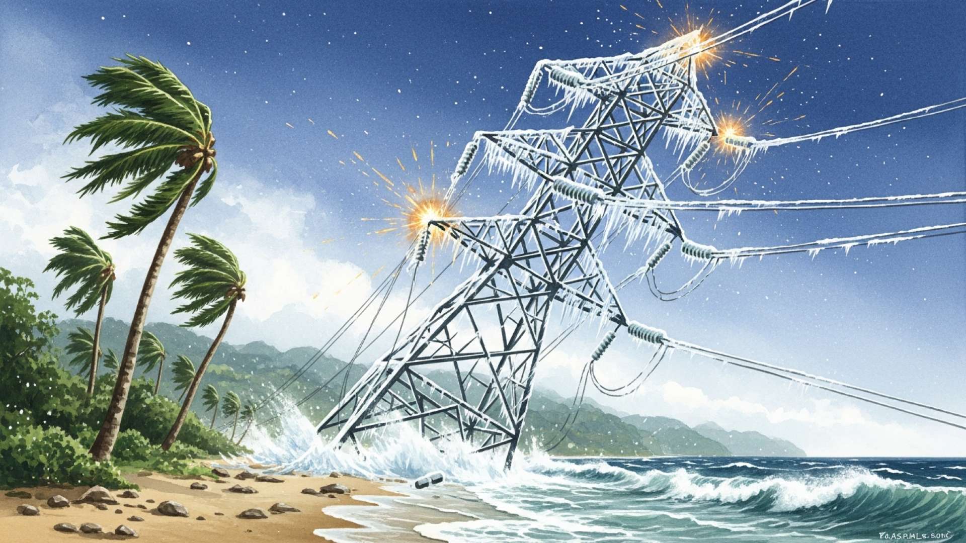 Tausende ohne Strom, als starke Winde Costa Rica heimsuchen